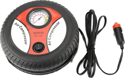 Produktbild von 12V Tragbarer Auto-Luftkompressor Pumpe Visueller Reifendruckmesser Motorrad Fahrrad Reifenfüller