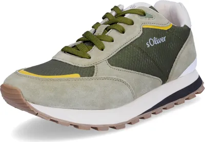 Produktbild von s.Oliver Herren Leder Sneaker khaki grün