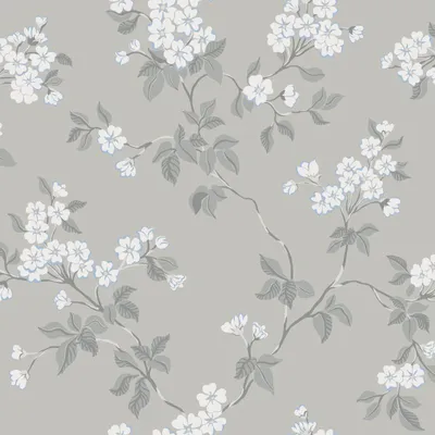 Obrázek produktu pro Duro Tapeta květy šedá - 661147 - 53 cm x 10,05 m