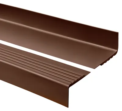 Immagine prodotto di QUEST Profilo antiscivolo per scale RS PVC, protezione per scale, 40x40mm, marrone