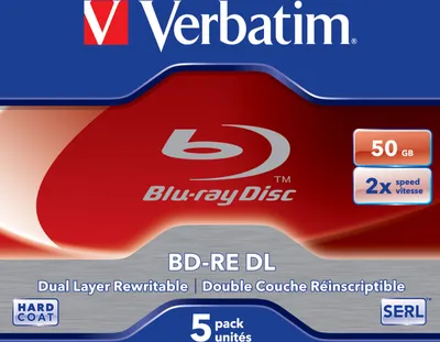 Produktbild von Verbatim BD-RE DL 50GB/1-2x Jewelcase (5 Disc)