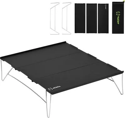 Produktbild von Famanu Klapptisch leicht und tragbar - Aluminium, mit Tragetasche