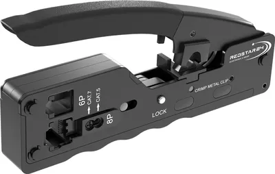 Produktbild von Crimpzange Rj45 RJ11 Netzwerk Zange Lan Kabel für RJ Stecker Cat7 Cat6A Cat5e