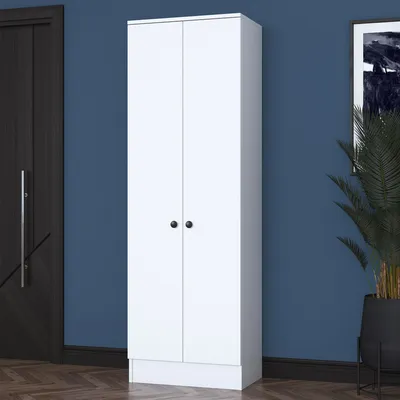 Produktbild von Skye Decor, P6 - M14 - 2576, Hallenstand, Weiß, 100 % MELAMINBESCHICHTETE Spanplatte der Güteklasse E1, 59,8 x 37,5 x 182,8 cm