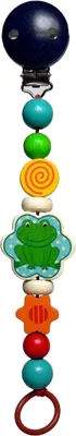 Produktbild von Babyspielzeug Schnullerkette Frosch BxLxH 40x20x210mm NEU
