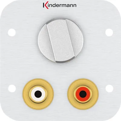 Immagine prodotto di Kindermann Konnect 54 alluminio - Frontalino modulare a scatto