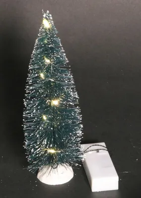 Produktbild von Künstliche Tanne Dekotanne 22cm mit LED Lichterkette warmweiß