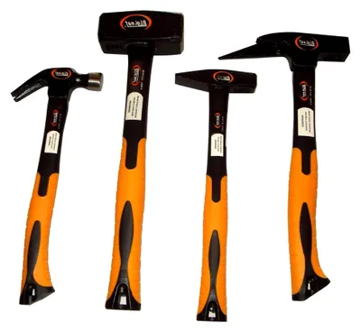 Produktbild von 4-teiliges Hammer-Set mit Fiberglasgriff
