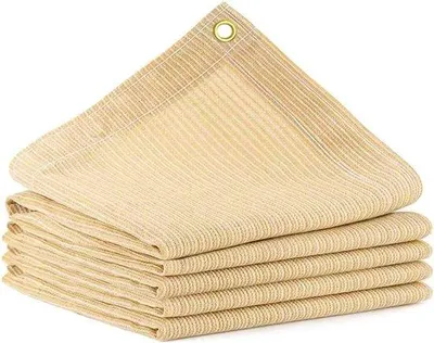Immagine prodotto di Rete parasole resistente ai raggi UV per il 90%, dimensioni 1x2 metri, peso 185 g/m², colore marrone, ideale per giardino, pergola e terrazza