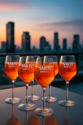 Produktbild von Sarti Spritz Weingläser 6er Set – Original Serviergläser für Aperitivo, elegante Spritz-Gläser
