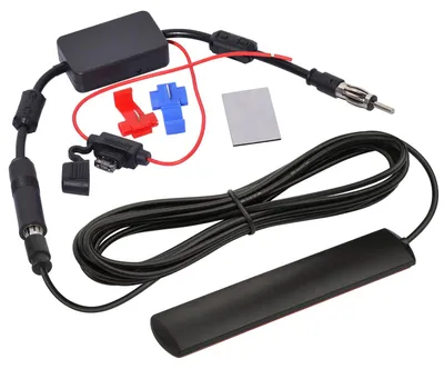 Autoradioantenne FM/AM mit Verstärker, DIN-Stecker, 12V