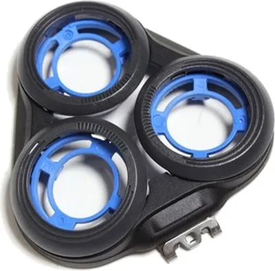Produktbild von Trade-Shop Scherkopfrahmen Schwarz + Halter Ersatz für Philips S5080 S5082 S5100 S5110 S5130 S5130/06 S5140 S5150 / Scherkopf Rasierkopf Ersatzteil