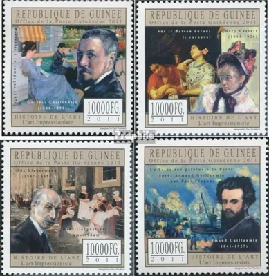 Produktbild von Briefmarken Guinea 2011 Mi 8810-8813 (kompl. Ausgabe) postfrisch Impressionismus