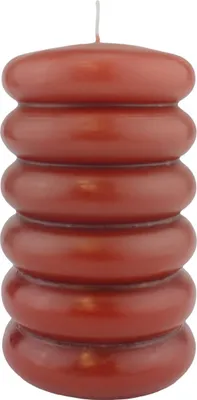 Produktbild von Stumpenkerzen "Sculptura" Cognac, 150 x Ø 90 mm, 4 Stück, Weihnachtskerzen, Adventskerzen-Set