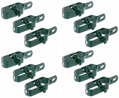 Image de Alberts 611613 Tendeur de fil de fer, galvanisé, revêtement plastique vert, taille 2, longueur 100 mm, jeu de 12 pièces