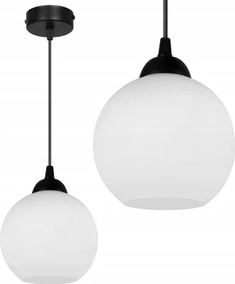 Immagine prodotto di Classica Lampada A Sospensione In Metallo Con Paralume In Vetro