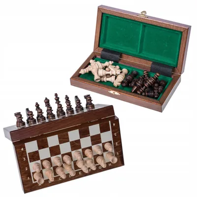 Produktbild von Square Holzschach Basic Magnetisch - Reiseformat Robust
