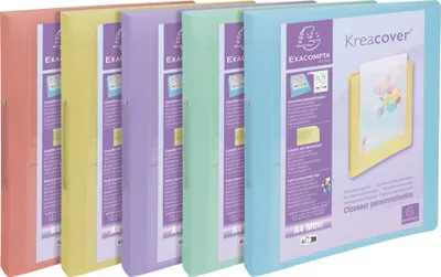 Produktbild von Exacompta 15x Ringbuch PP 2Ring 30mm Rücken 40mm A4 Maxi sortiert 54779E
