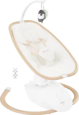 Produktbild von Babymoov Babyschaukel Swoon Hoop Sand - elektrische Babywippe inklusive Fernbedi
