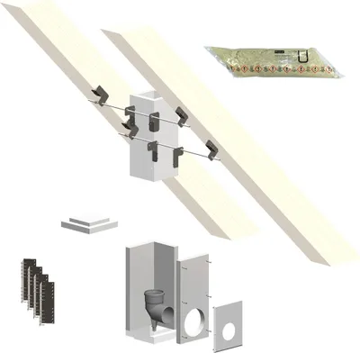 Zdjęcie produktu dla Atec Basis-Set L90 PolyCase für Bodenmontage DN 125
