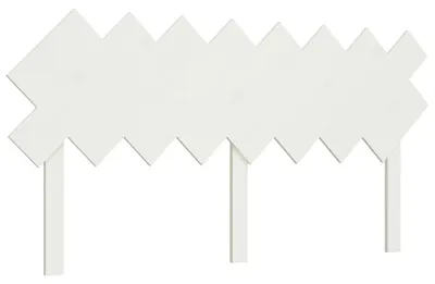 Obrázok produktu pre vidaXL Čelo postele biele 159,5x3x80,5 cm Masívne borovicové drevo
