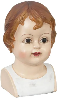 Produktbild von Clayre & Eef Deko Puppenkopf zum Hinstellen 17x17x26 cm