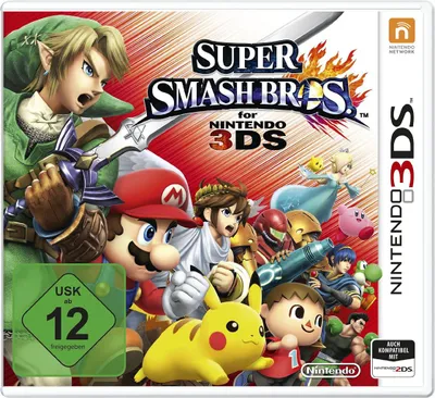 Zdjęcie produktu dla Nintendo Super Smash Bros., 3DS, Nintendo 3DS, Tryb multiplayer, E10+ (powyżej 10 lat)