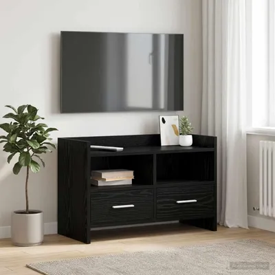 Obrázek produktu pro Maison Exclusive – Televizní skříňky, rozměry 71,5 x 33 x 47 cm, materiál: dřevotříska, barva: černý dub