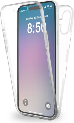 Produktbild von NALIA 360° Hülle für iPhone 16 – Vorne & Hinten Schutz – 360GUARD (Full-Body Case) – Marke aus Berlin – Transparent