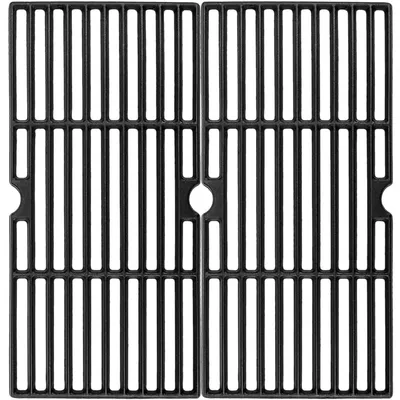 Immagine prodotto di Griglie di cottura in ghisa, dimensioni 43 x 21 cm, per il modello Gas2Coal 330, confezione da 2 pezzi
