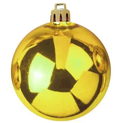 Image de EUROPALMS Boule de décoration 10cm, or 4x (83501261)