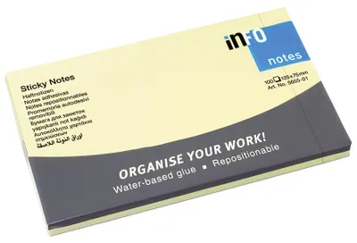 Produktbild von Info Notes 125x75mm 100 BLgelb