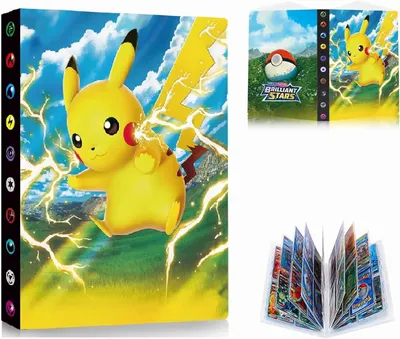 Produktbild von Pokémon Sammelalbum für Karten Sammelalbum,30 Seiten 240 Karten Kapazität,Sammelkarten Album,Geschenk für Kinder