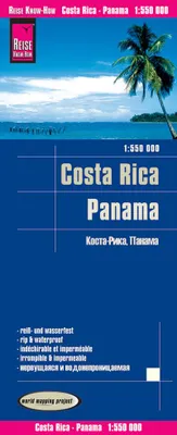 Obrázek produktu pro Mapa "Reise Know-How" pro Kostariku a Panama (měřítko 1:550.000)