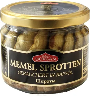 Produktbild von Dovgan Geräucherte Memel Sprotten 250g