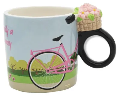 Productafbeelding van Omgoods - Stijlvolle Beker met Fiets Handvat voor Koffie en Thee