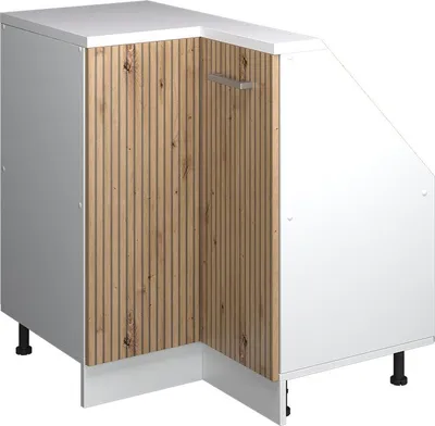 Obrázek produktu pro Šikmá skříň Rohová skříňka Vicco Rion Řemeslný dub 75.6 x 81.6 cm s 1 dveřmi, Model 58630