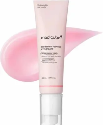 Produktbild von medicube PDRN Pink Peptide Eye Serum mit Retinol & Niacinamid – Anti-Aging Augenpflege mit Lachs-DNA – 30ml