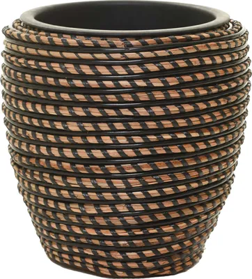 Immagine prodotto di Vaso da fiori MASTELLO in rattan Umbra 24x24 cm ##