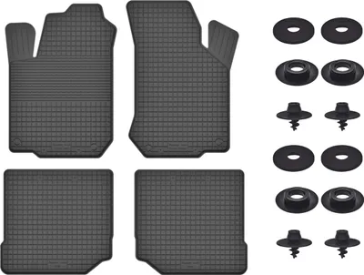 Produktbild von Gummimatten Mit Stoppern Für: Seat Leon I (1999-2005) Schwarz Set