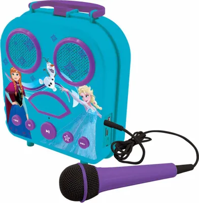 Obrázek produktu pro LEXIBOOK Lautsprecher tragb. BT USB MicroSD Mikro Karaoke Batt Frozen BTC050FZ