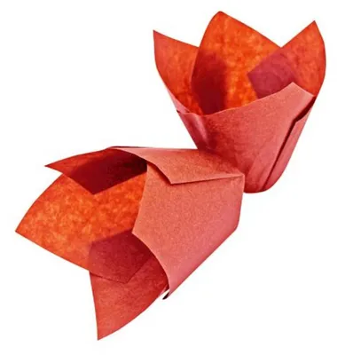 Obrázok produktu pre Forma na muffiny Tulipán, červená