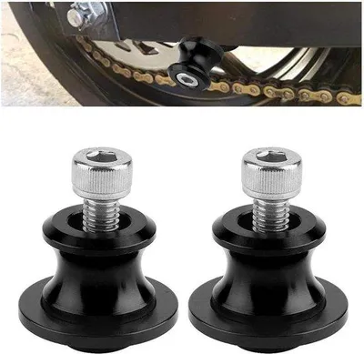 Zdjęcie produktu dla Podpórki do osi motocyklowych, zestaw 2 szt., 8 mm, CNC, czarne