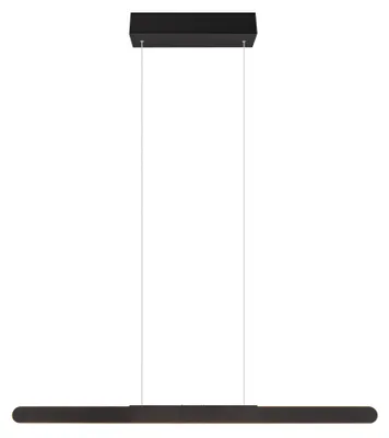 Zdjęcie produktu dla Lampa wisząca LED HELIOS czarna 28W Odcienie bieli 3300lm metal wym:150x100x8,5cm IP20 Trio