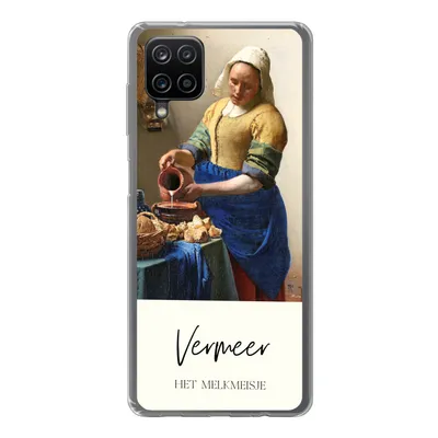 Produktbild von MuchoWow® Handyhülle Schutzhülle Hülle für Samsung Galaxy A12 Kunst - Milchmädchen - Vermeer Silikon Softcase Handy Hülle - Bild