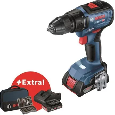 Obrázek produktu pro Šroubovák Bosch gsr 18v-50 2x2,0ah 50/24nm bl +43 aku brašna