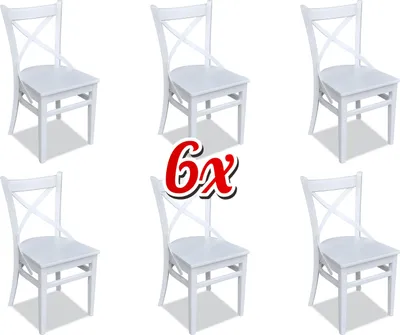 Produktbild von Garnitur Holz Möbel Sets Essgruppe Esszimmer Garnitur 6x Stuhl Set Stühle Neu