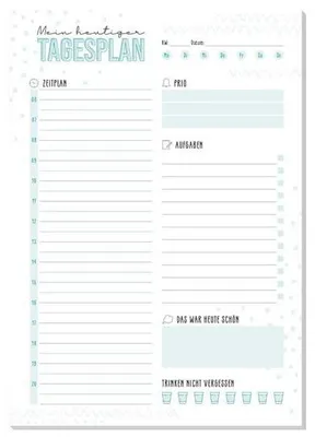 Image de paper&you, planificateur quotidien A5 [vert menthe]