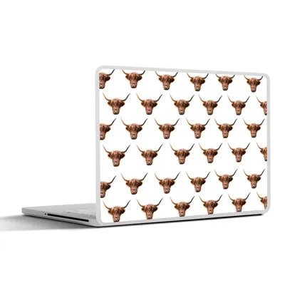 Produktbild von MuchoWow® Laptop Aufkleber Sticker Cover Tiere - Vorlage - Schottischer Highlander 40x30 cm - Laptop Dekoration - Selbstklebend