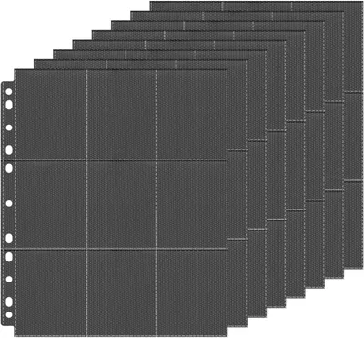 Produktbild von Sammelkartenhüllen, 20 Seiten, 360 Fächer, schwarz, für Ringbücher